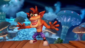 Exklusiv in der Playstation-4-Version gibt es Crash Bandicoot als spielbare Figur, eine echte Ikone der Videospielewelt.